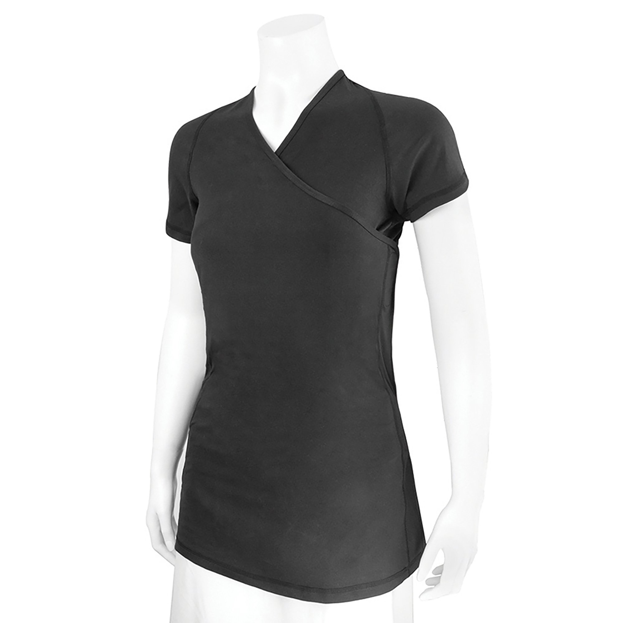 Baby Carrier Shirt NuRoo® Pocket Black Short Sleeve Female - BETHLEHEM